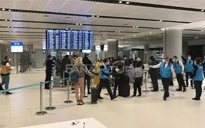 فحص كورونا في مطار إسطنبول